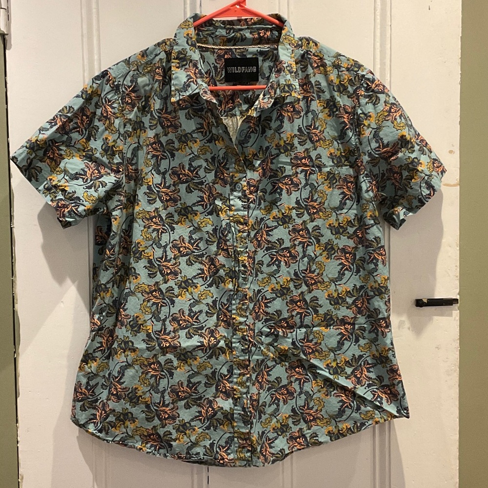 Wildfang Multicolor Floral Casual Shirt XL